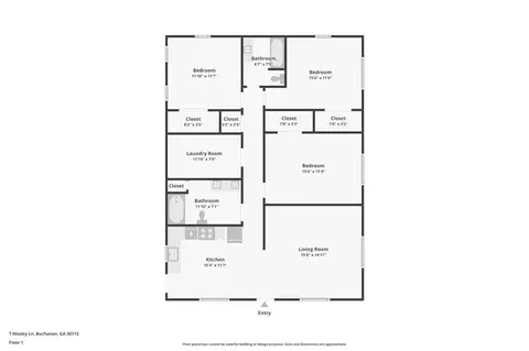 Floorplan - 7 Mosley Ln, Buchanan, GA 30113 photo 1 of 1