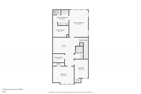 Floorplan - 4240 Cavalier Way, Duluth, GA 30097 photo 2 of 3