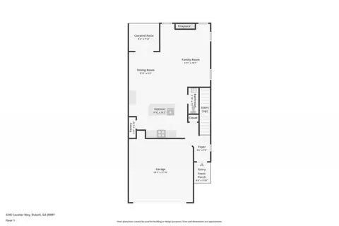 Floorplan - 4240 Cavalier Way, Duluth, GA 30097 photo 1 of 3