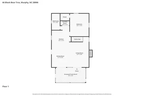 Floorplan - 66 Black Bear Trce, Murphy, NC 28906 photo 2 of 3