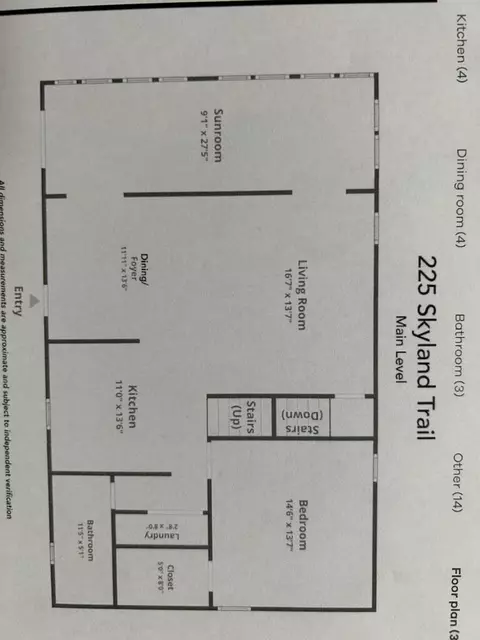 Floorplan - 225 Skyland Trl, Murphy, NC 28906 photo 1 of 2