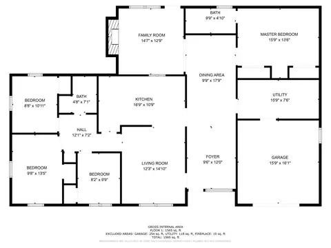 Floorplan - 306 W Cedar St, Perry, FL 32348 photo 1 of 1