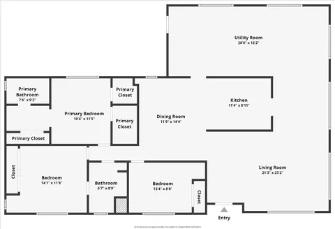 Floorplan - 3121 Pisgah Rd, Perry, FL 32347 photo 1 of 1