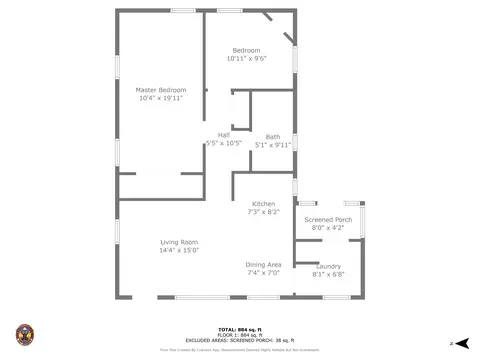 Floorplan - 214 Cypress, Perry, FL 32347 photo 1 of 1