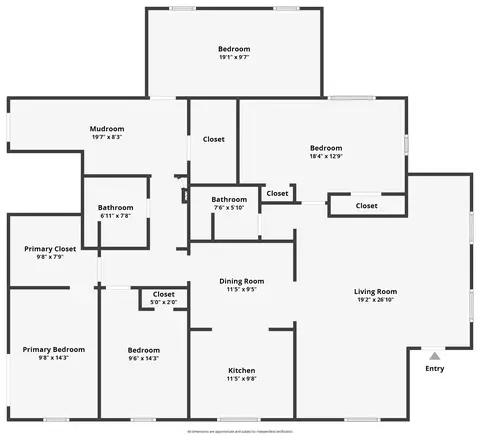 Floorplan - 2851 E Dorman Peacock Rd, Perry, FL 32348 photo 1 of 1