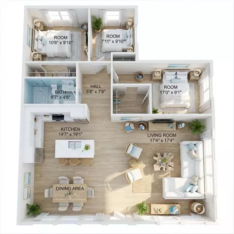 Floorplan - 209 SE 10th St, Steinhatchee, FL 32359 photo 2 of 4