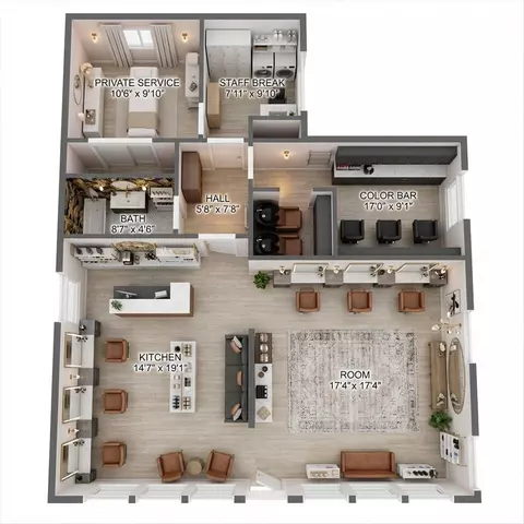 Floorplan - 209 SE 10th St, Steinhatchee, FL 32359 photo 3 of 4