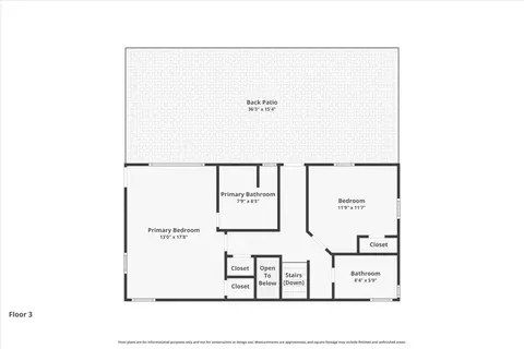 Floorplan - 1506 NE Cedar St, Steinhatchee, FL 32359 photo 2 of 5