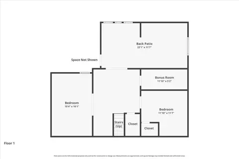 Floorplan - 1506 NE Cedar St, Steinhatchee, FL 32359 photo 3 of 5
