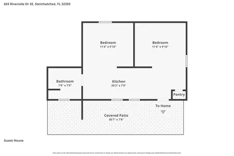 Floorplan - 603 SE Riverside Dr, Steinhatchee, FL 32359 photo 3 of 4
