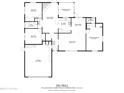 Floorplan - 841 W River Oak Dr, Ormond Beach, FL 32174 photo 1 of 1
