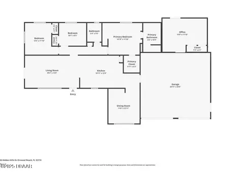 Floorplan - 60 Hidden Hills Dr, Ormond Beach, FL 32174 photo 1 of 1