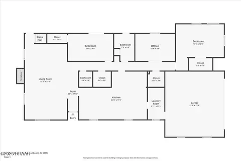 Floorplan - 137 Shady Branch Trl, Ormond Beach, FL 32174 photo 2 of 3