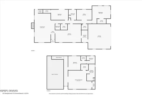 Floorplan - 137 Shady Branch Trl, Ormond Beach, FL 32174 photo 1 of 3