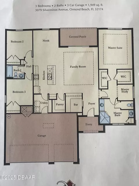 Floorplan - 3079 Silvermines Ave, Ormond Beach, FL 32174 photo 1 of 1
