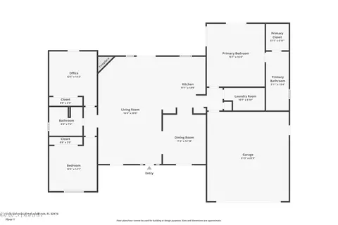 Floorplan - 1380 Aleut Ln, Ormond Beach, FL 32174 photo 1 of 1