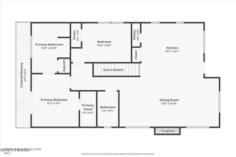 Floorplan - 155 Avalon Dr, Ormond Beach, FL 32176 photo 3 of 3