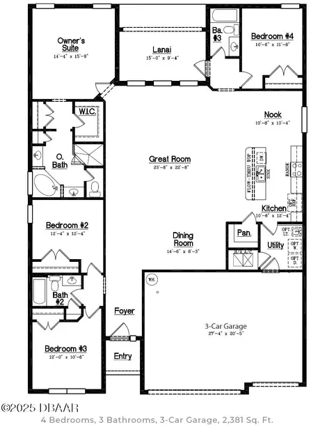 Floorplan - 3211 Arch Ave, Ormond Beach, FL 32174 photo 1 of 1