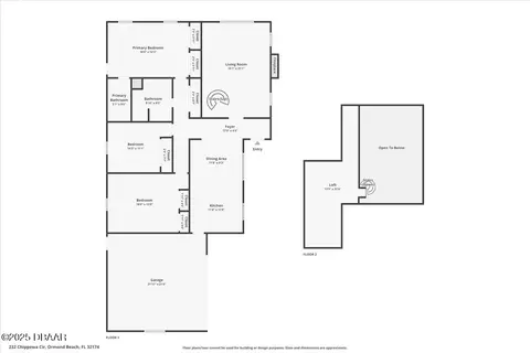 Floorplan - 232 Chippewa Cir, Ormond Beach, FL 32174 photo 1 of 2