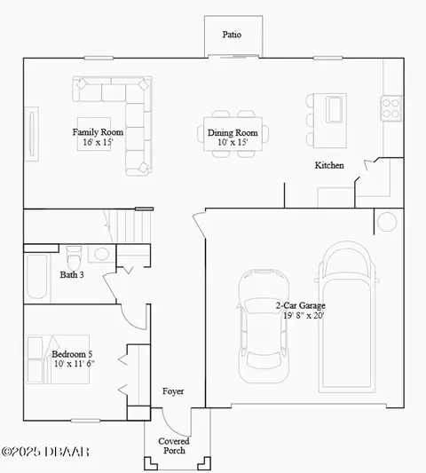 Floorplan - 5320 Diamondleaf Dr, Edgewater, FL 32141 photo 2 of 2