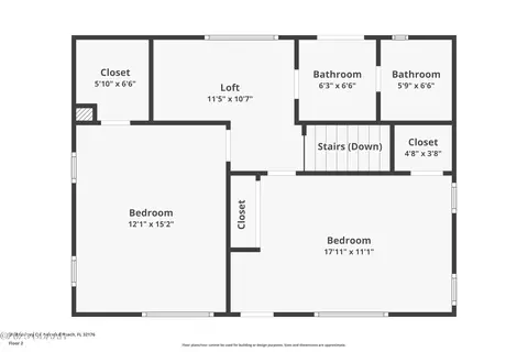 Floorplan - 39 Bosarvey Cir, Ormond Beach, FL 32176 photo 6 of 6