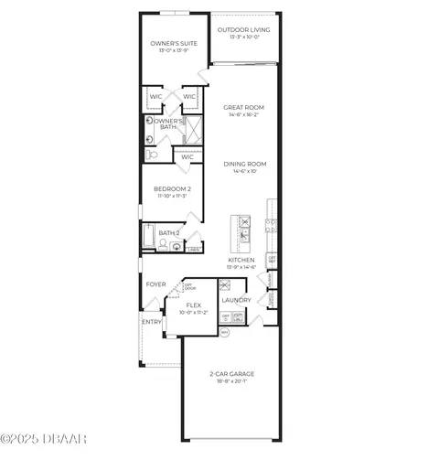 Floorplan - 2548 Kinsale Ln, Ormond Beach, FL 32174 photo 1 of 1