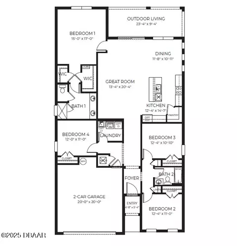 Floorplan - 3357 Arch Ave, Ormond Beach, FL 32174 photo 1 of 1