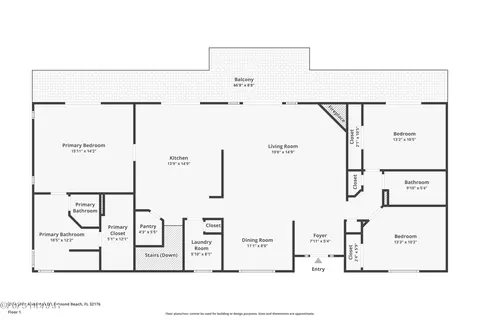 Floorplan - 2384 John Anderson Dr, Ormond Beach, FL 32176 photo 4 of 4