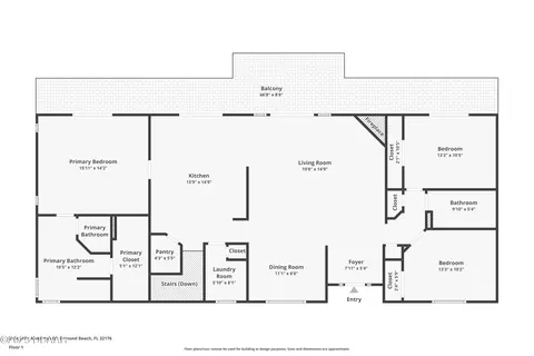 Floorplan - 2384 John Anderson Dr, Ormond Beach, FL 32176 photo 2 of 4