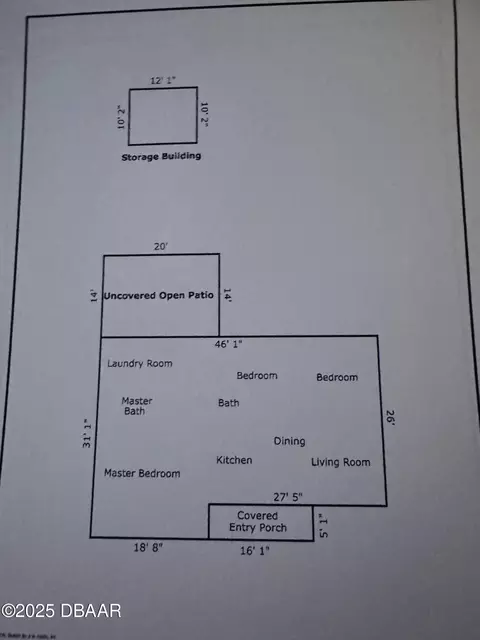 Floorplan - 409 Adele St, Edgewater, FL 32132 photo 1 of 1