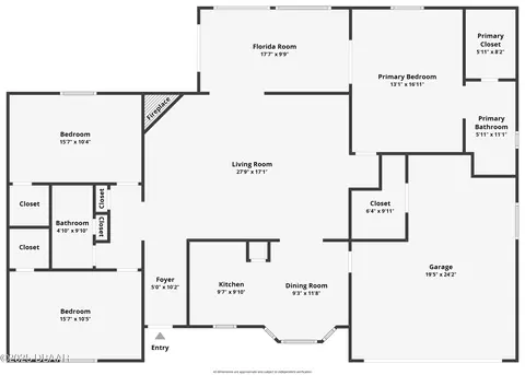 Floorplan - 909 Brookside Dr, Ormond Beach, FL 32174 photo 1 of 1