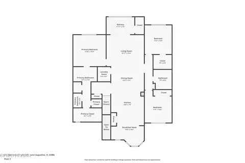 Floorplan - 215 Bayberry Cir, Saint Augustine, FL 32086 photo 1 of 2