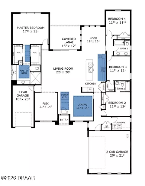 Floorplan - 301 Stirling Bridge Dr, Ormond Beach, FL 32174 photo 1 of 1