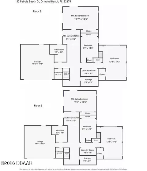 Floorplan - 32 Pebble Beach Dr, Ormond Beach, FL 32174 photo 4 of 6