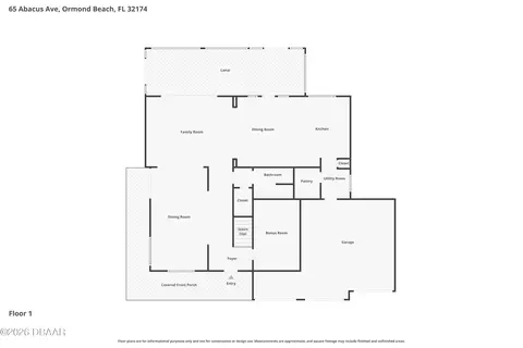 Floorplan - 65 Abacus Ave, Ormond Beach, FL 32174 photo 2 of 2