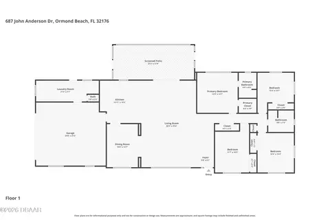 Floorplan - 687 John Anderson Dr, Ormond Beach, FL 32176 photo 1 of 1