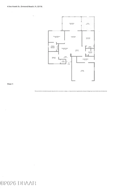 Floorplan - 4 Sea Hawk Dr, Ormond Beach, FL 32176 photo 1 of 1