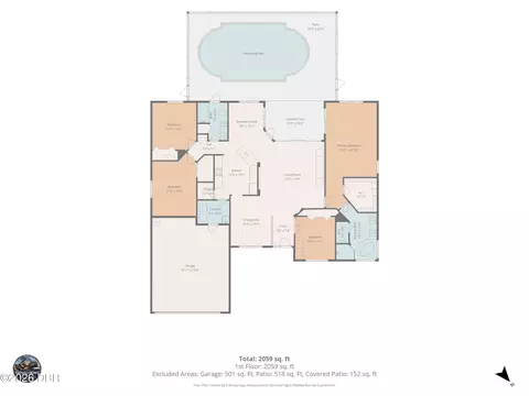 Floorplan - 1290 Royal Pointe Ln, Ormond Beach, FL 32174 photo 1 of 1