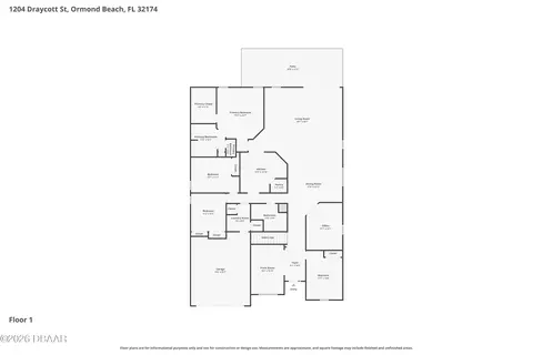 Floorplan - 1204 Draycott St, Ormond Beach, FL 32174 photo 2 of 3