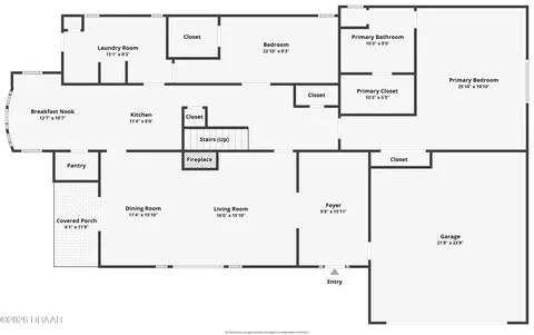 Floorplan - 428 N Riverside Dr, Edgewater, FL 32132 photo 1 of 2