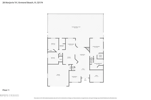 Floorplan - 28 Marjorie Trl, Ormond Beach, FL 32174 photo 1 of 2