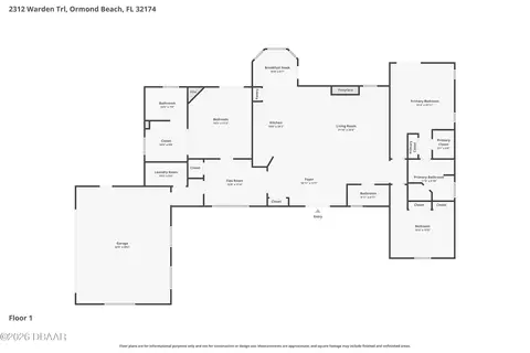 Floorplan - 2312 Warden Trl, Ormond Beach, FL 32174 photo 1 of 1