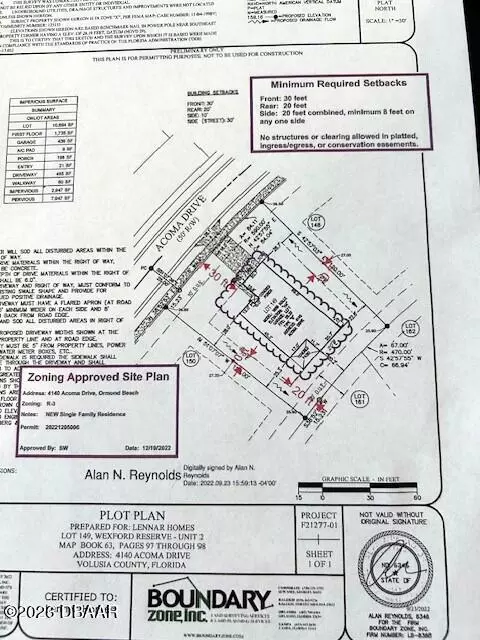 Floorplan - 4140 Acoma Dr, Ormond Beach, FL 32174 photo 2 of 2