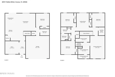 Floorplan - 4872 Talbot Blvd, Cocoa, FL 32926 photo 4 of 4