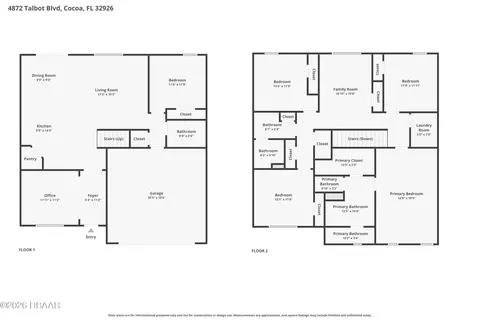 Floorplan - 4872 Talbot Blvd, Cocoa, FL 32926 photo 1 of 4