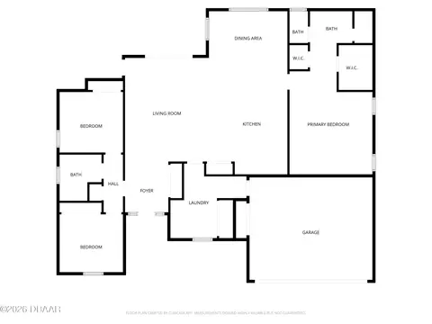 Floorplan - 1222 Willow Oak Dr, Edgewater, FL 32132 photo 2 of 3