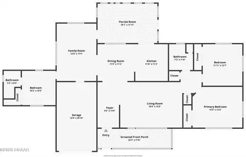 Floorplan - 60 Benjamin Dr, Ormond Beach, FL 32176 photo 1 of 1