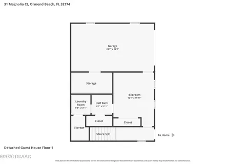 Floorplan - 31 Magnolia Ct, Ormond Beach, FL 32174 photo 3 of 4
