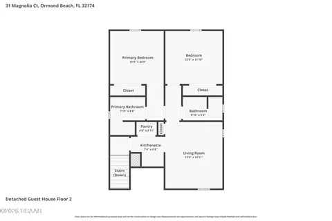 Floorplan - 31 Magnolia Ct, Ormond Beach, FL 32174 photo 4 of 4