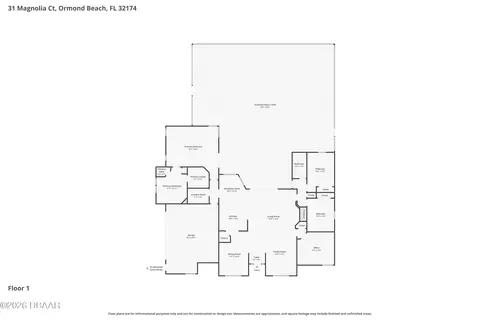 Floorplan - 31 Magnolia Ct, Ormond Beach, FL 32174 photo 2 of 4